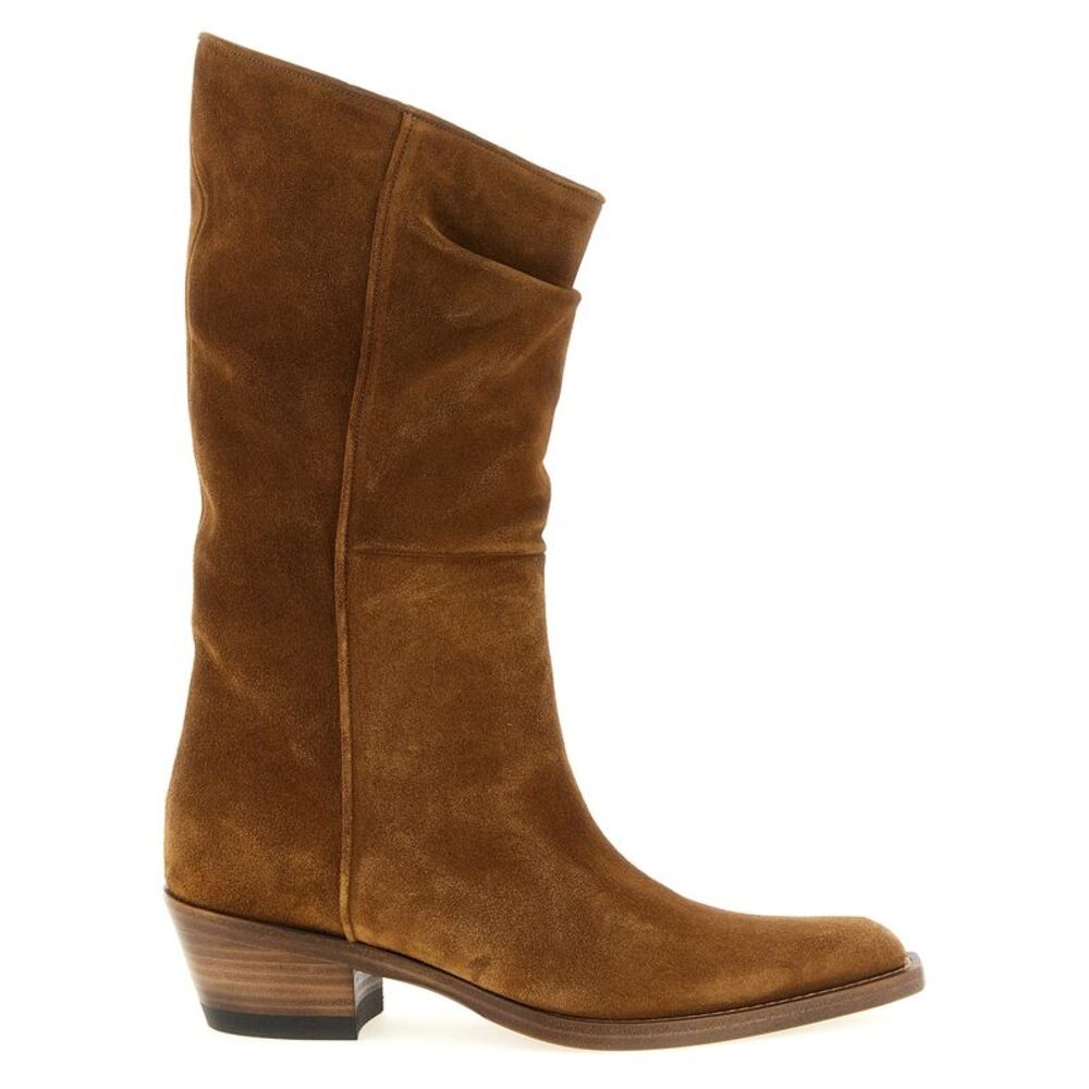 Khaite Brown Calfskin Chelsea Women's Boots